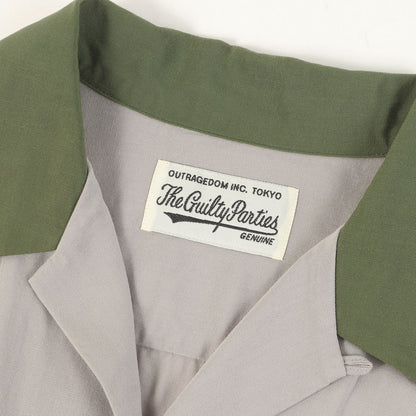 2トーン オープンカラー 半袖シャツ(50'S SHIRT)