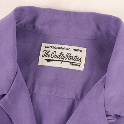 ブランドロゴ刺繍 オープンカラー シャツ(50'S SHIRT L/S)