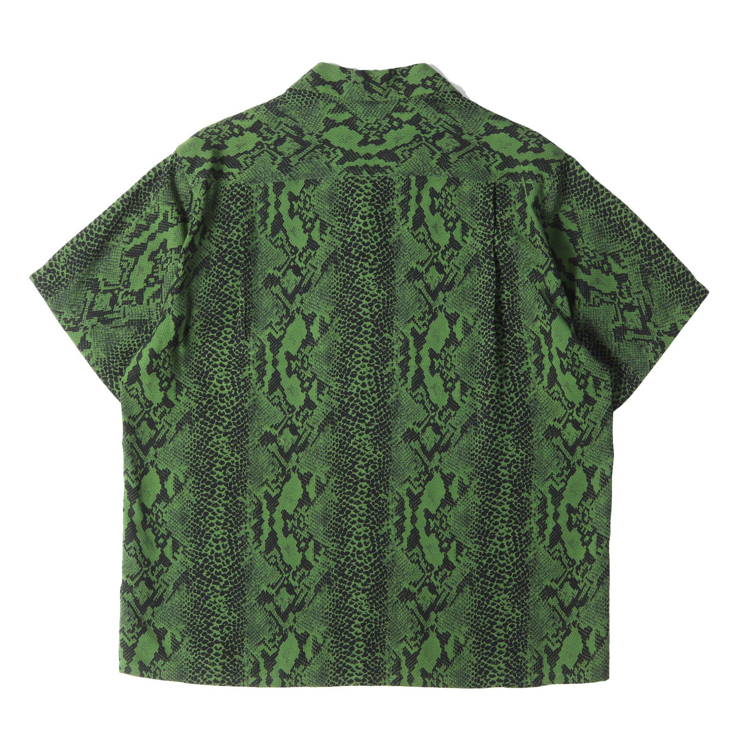 21SS パイソン柄 オープンカラー 半袖シャツ(PYTHON OPEN COLLAR SHIRT S/S)