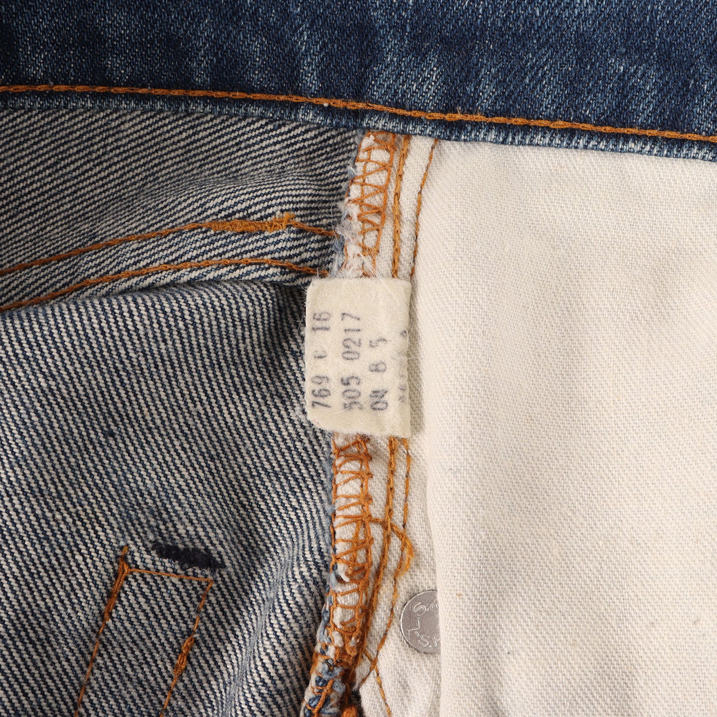 70s 505-0217 66前期 デニムパンツ / USA製 ボタン裏刻印5