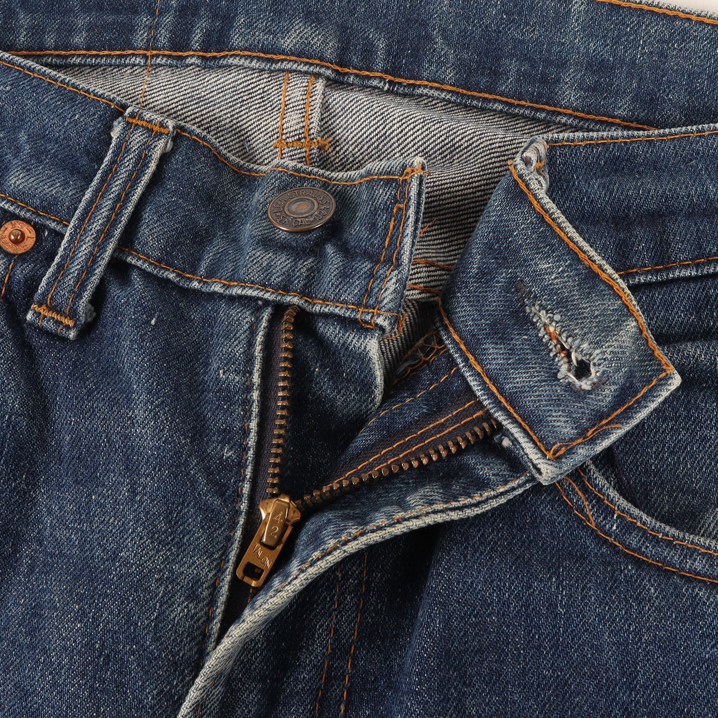 70s 505-0217 66前期 デニムパンツ / USA製 ボタン裏刻印5