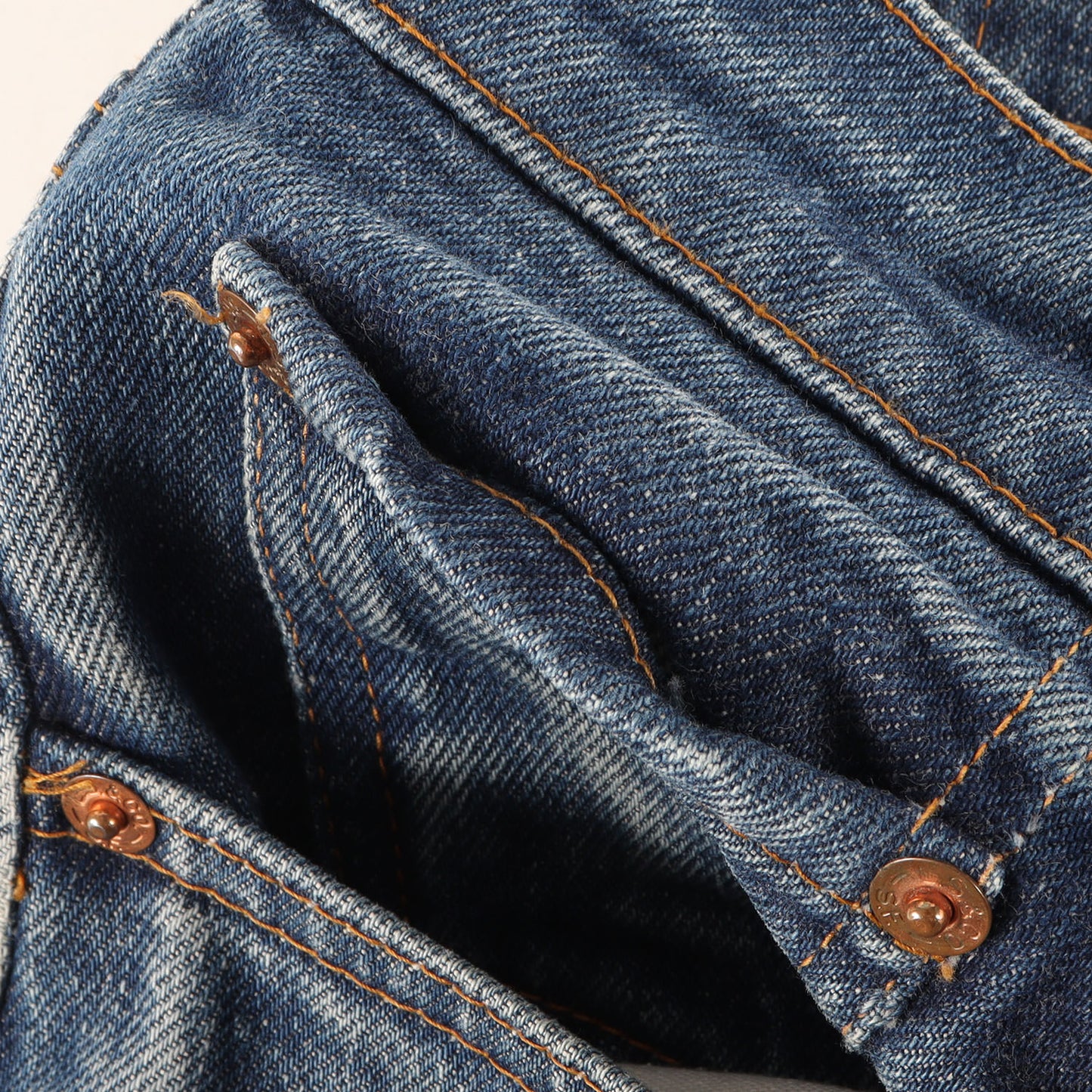 70s 505-0217 66前期 デニムパンツ / USA製 ボタン裏刻印5