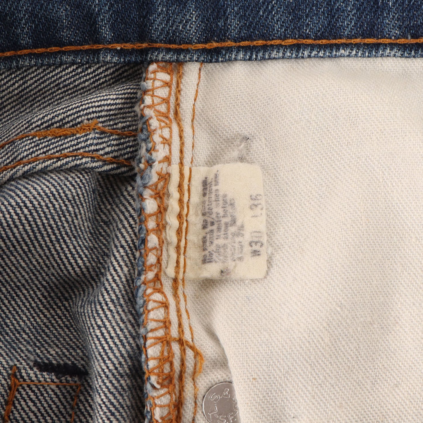70s 505-0217 66前期 デニムパンツ / USA製 ボタン裏刻印5