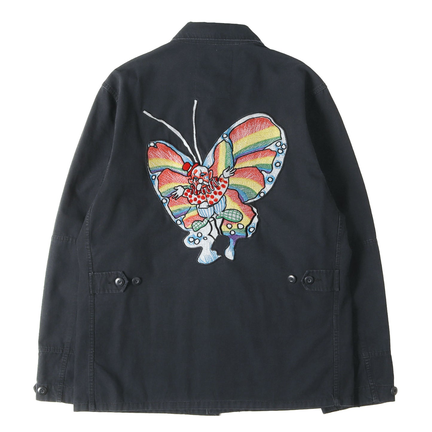 ゴンズ バタフライ刺繍 BDU ミリタリージャケット(Gonz Butterfly BDU Jacket)