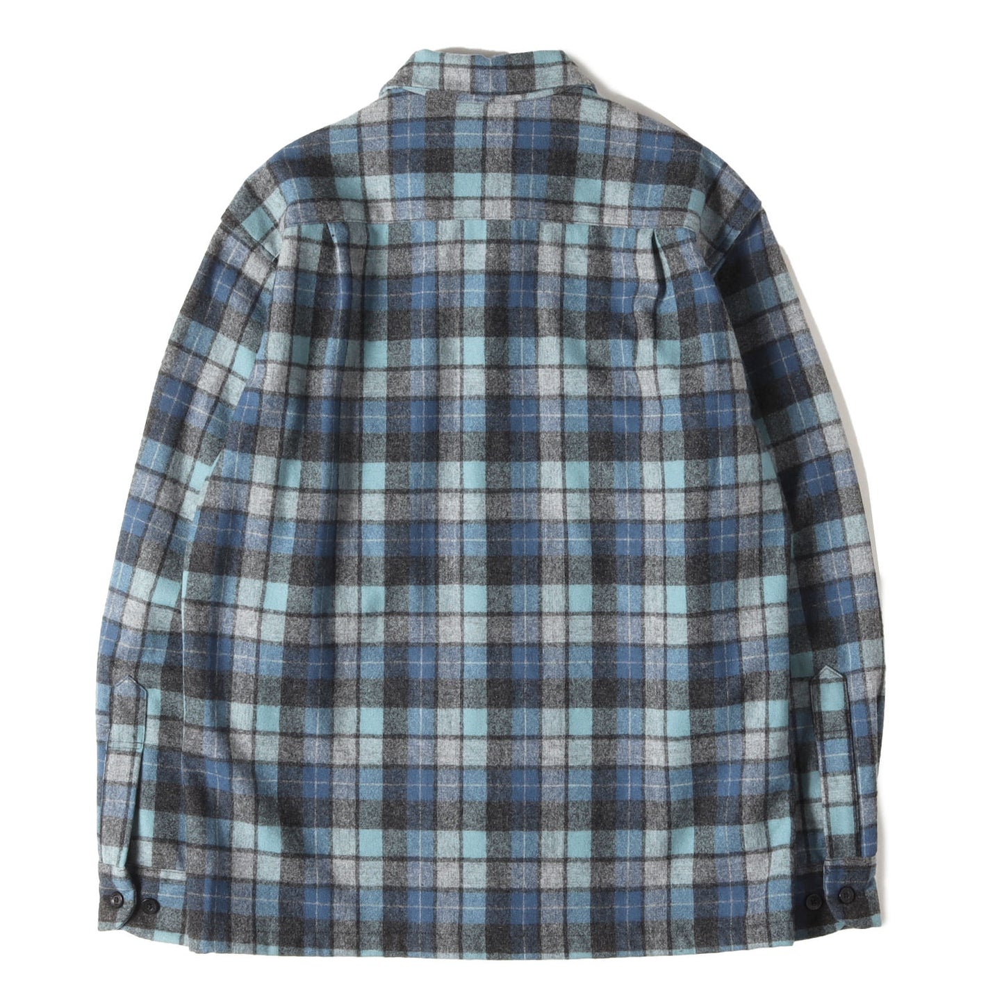 [ビーチボーイズ限定復刻] チェック ウール オープンカラー ボードシャツ (BOARD SHIRT)