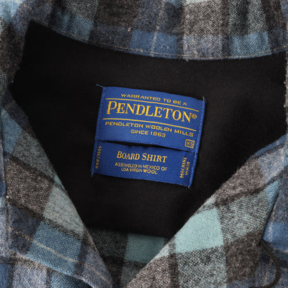 [ビーチボーイズ限定復刻] チェック ウール オープンカラー ボードシャツ (BOARD SHIRT)