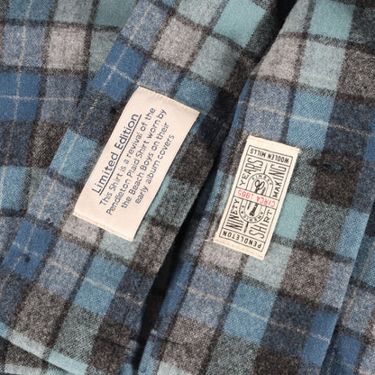 [ビーチボーイズ限定復刻] チェック ウール オープンカラー ボードシャツ (BOARD SHIRT)