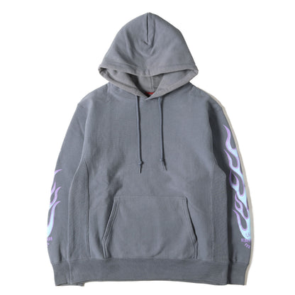 22AW フレイムプリント スウェットパーカー(FLAME HOODED SWEAT SHIRT)