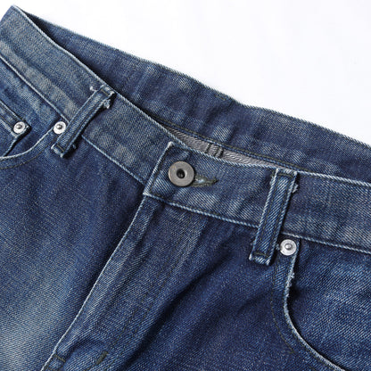 00s ダメージリペア加工 サベージ ナロー デニムパンツ(SAVAGE NARROW)