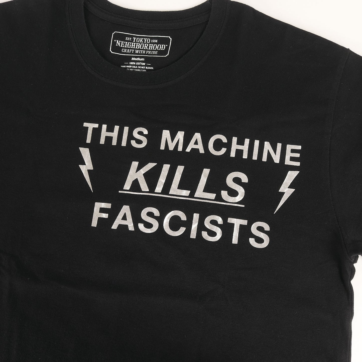 メッセージロゴ 箔押しプリント Tシャツ