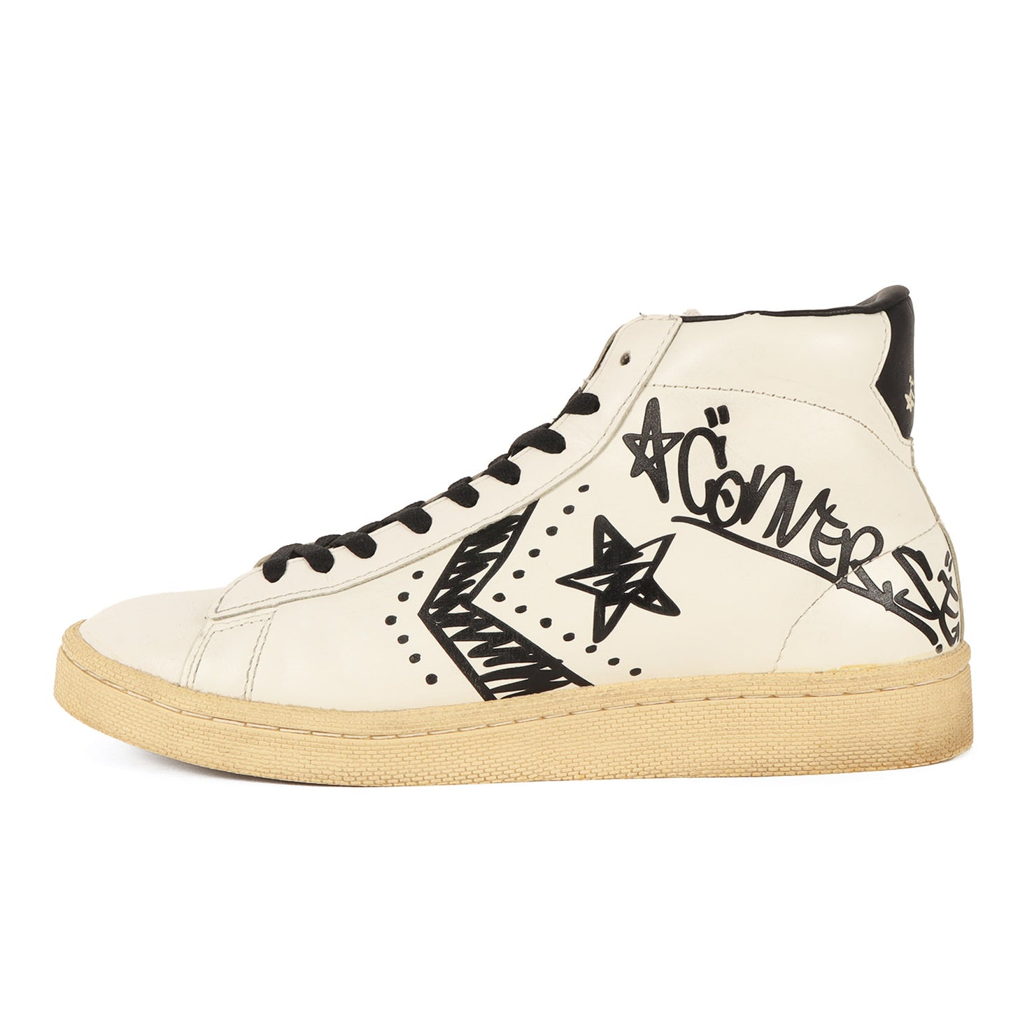 00s PRO-LEATHER 76 LASER-GRAFFITI HI 落書き グラフィティ