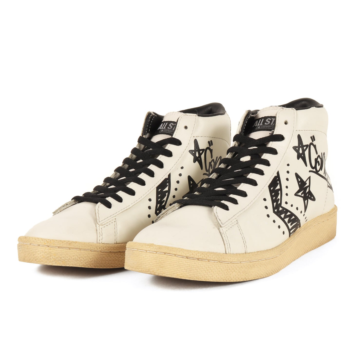 00s PRO-LEATHER 76 LASER-GRAFFITI HI 落書き グラフィティ