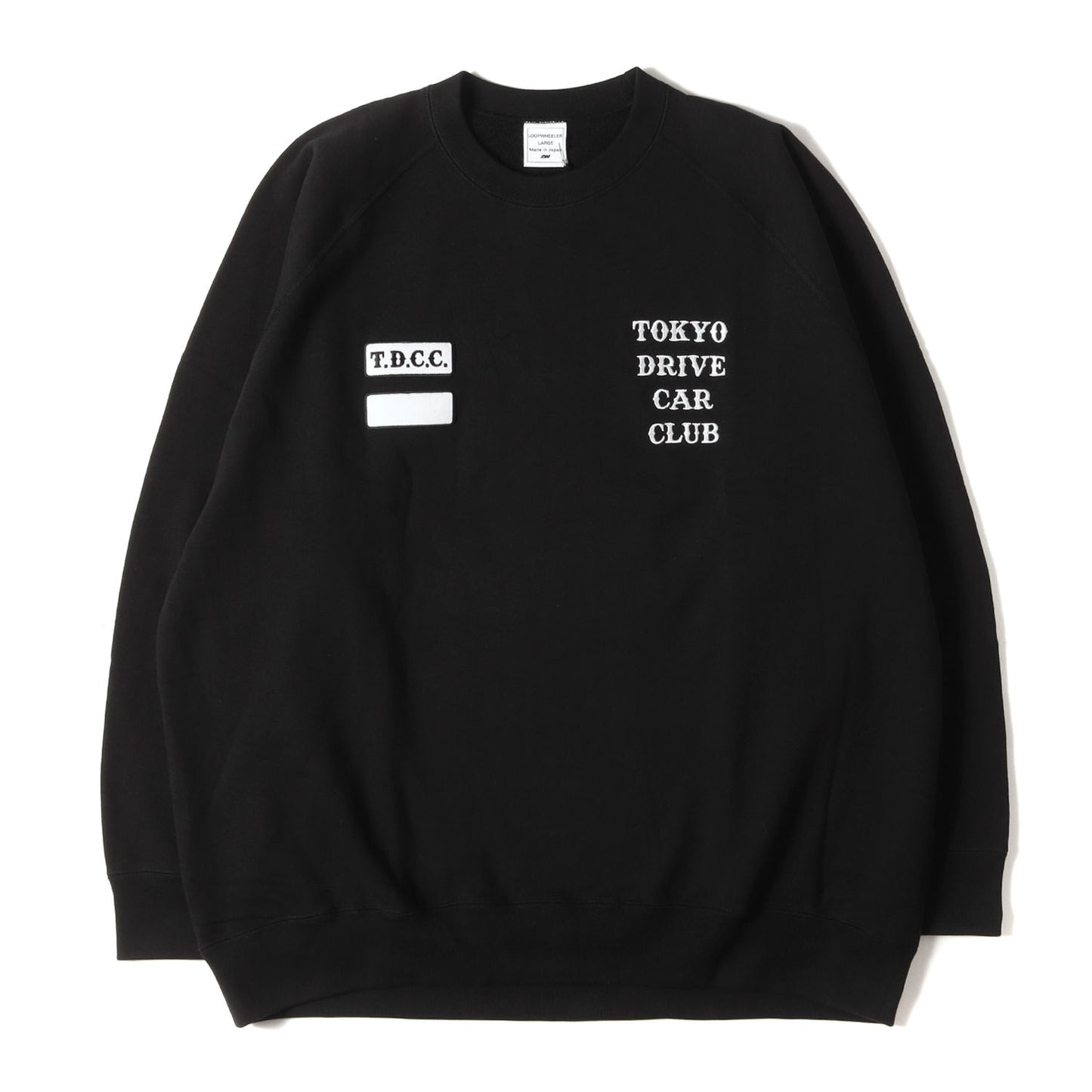 23AW ×LOOPWHEELER パッチ付き クルーネック スウェット