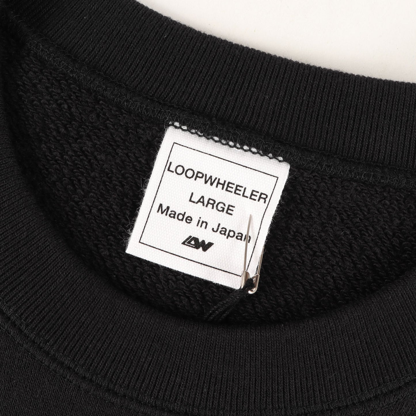 23AW ×LOOPWHEELER パッチ付き クルーネック スウェット