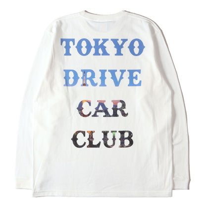 東京タワー 夜景柄 ブランドロゴ ロングスリーブ Tシャツ