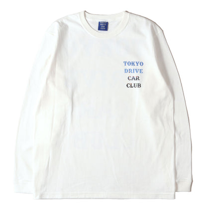 東京タワー 夜景柄 ブランドロゴ ロングスリーブ Tシャツ