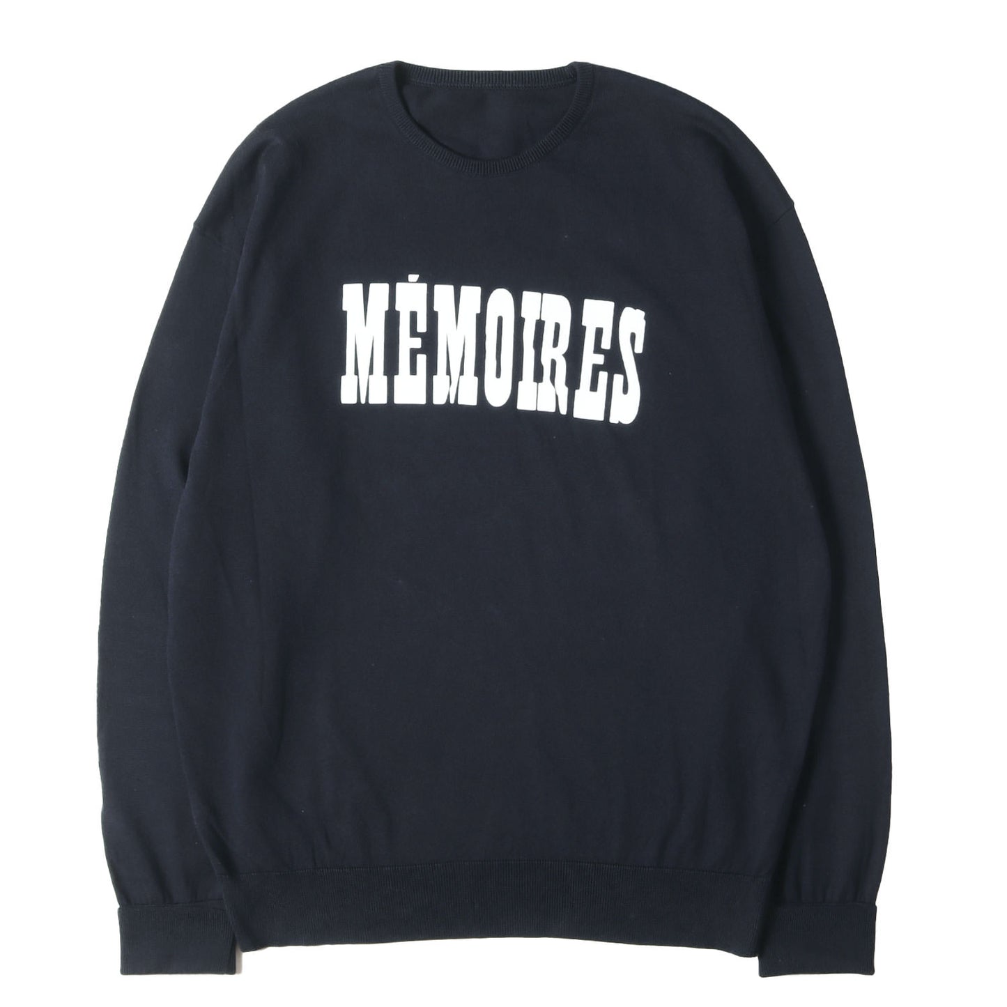 21SS ×fragment design ×ASGER JORN クルーネック コットンニット(MEMOIRES / CREWNECK KNIT)