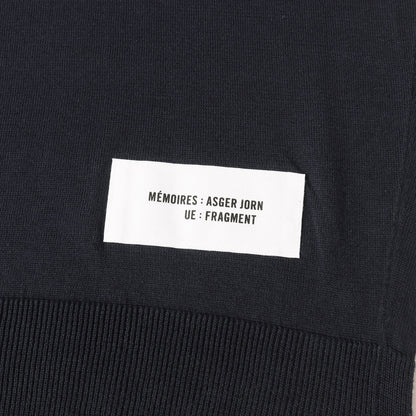 21SS ×fragment design ×ASGER JORN クルーネック コットンニット(MEMOIRES / CREWNECK KNIT)