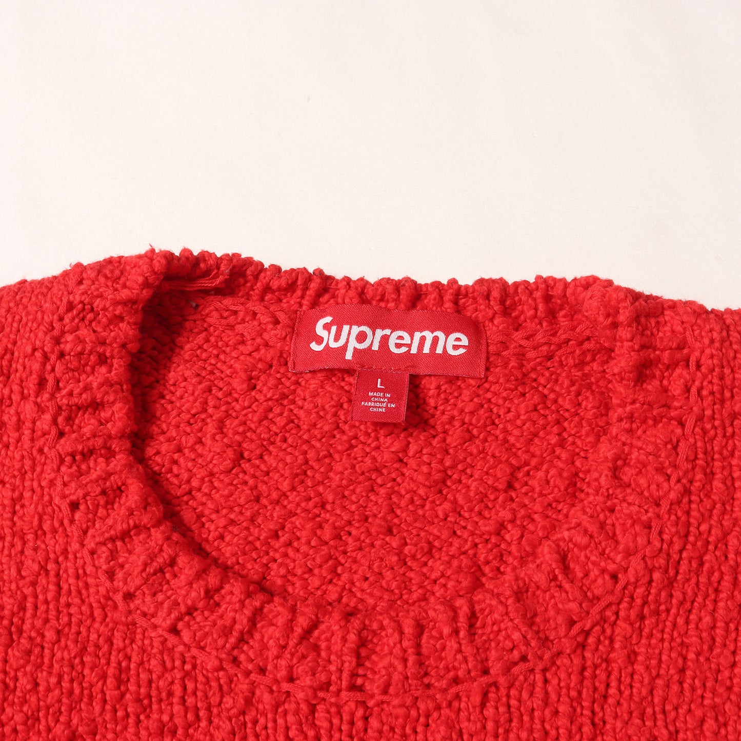 24SS スモールBOXロゴ ブークレニット セーター(Boucle Small Box Sweater)