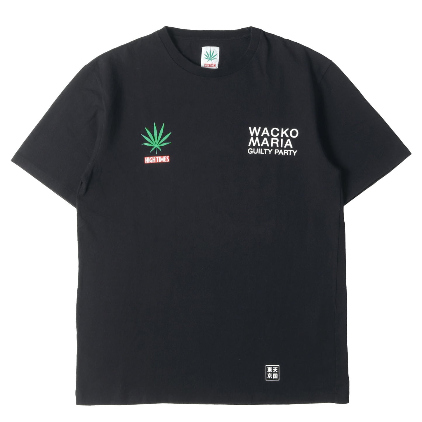 ×HIGHTIMES マリファナ ヘビー Tシャツ(WASHED HEAVY WEIGHT CREW NECK T-SHIRT)