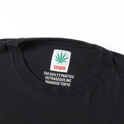 ×HIGHTIMES マリファナ ヘビー Tシャツ(WASHED HEAVY WEIGHT CREW NECK T-SHIRT)