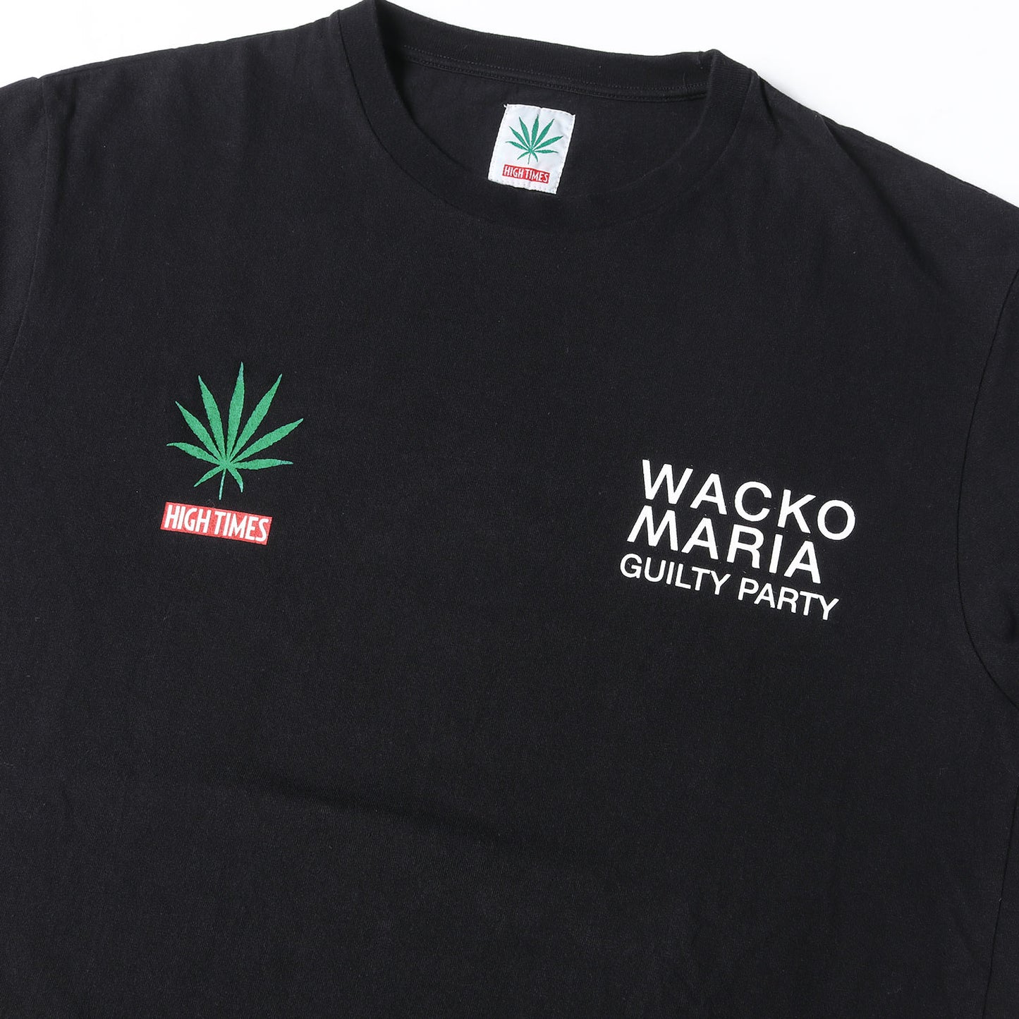 ×HIGHTIMES マリファナ ヘビー Tシャツ(WASHED HEAVY WEIGHT CREW NECK T-SHIRT)