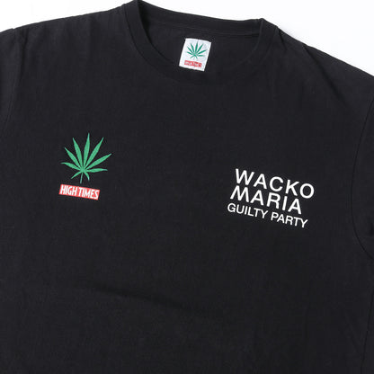 ×HIGHTIMES マリファナ ヘビー Tシャツ(WASHED HEAVY WEIGHT CREW NECK T-SHIRT)