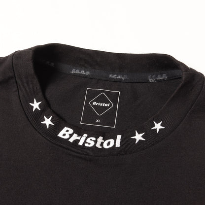 22AW 首リブ ロゴ刺繍 ロングスリーブ Tシャツ(L/S RIBBED EMBROIDERED TEE)