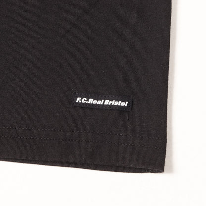 22AW 首リブ ロゴ刺繍 ロングスリーブ Tシャツ(L/S RIBBED EMBROIDERED TEE)