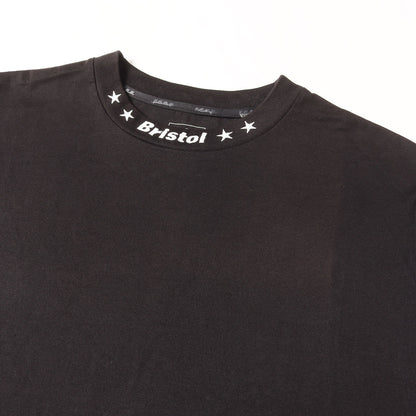 22AW 首リブ ロゴ刺繍 ロングスリーブ Tシャツ(L/S RIBBED EMBROIDERED TEE)