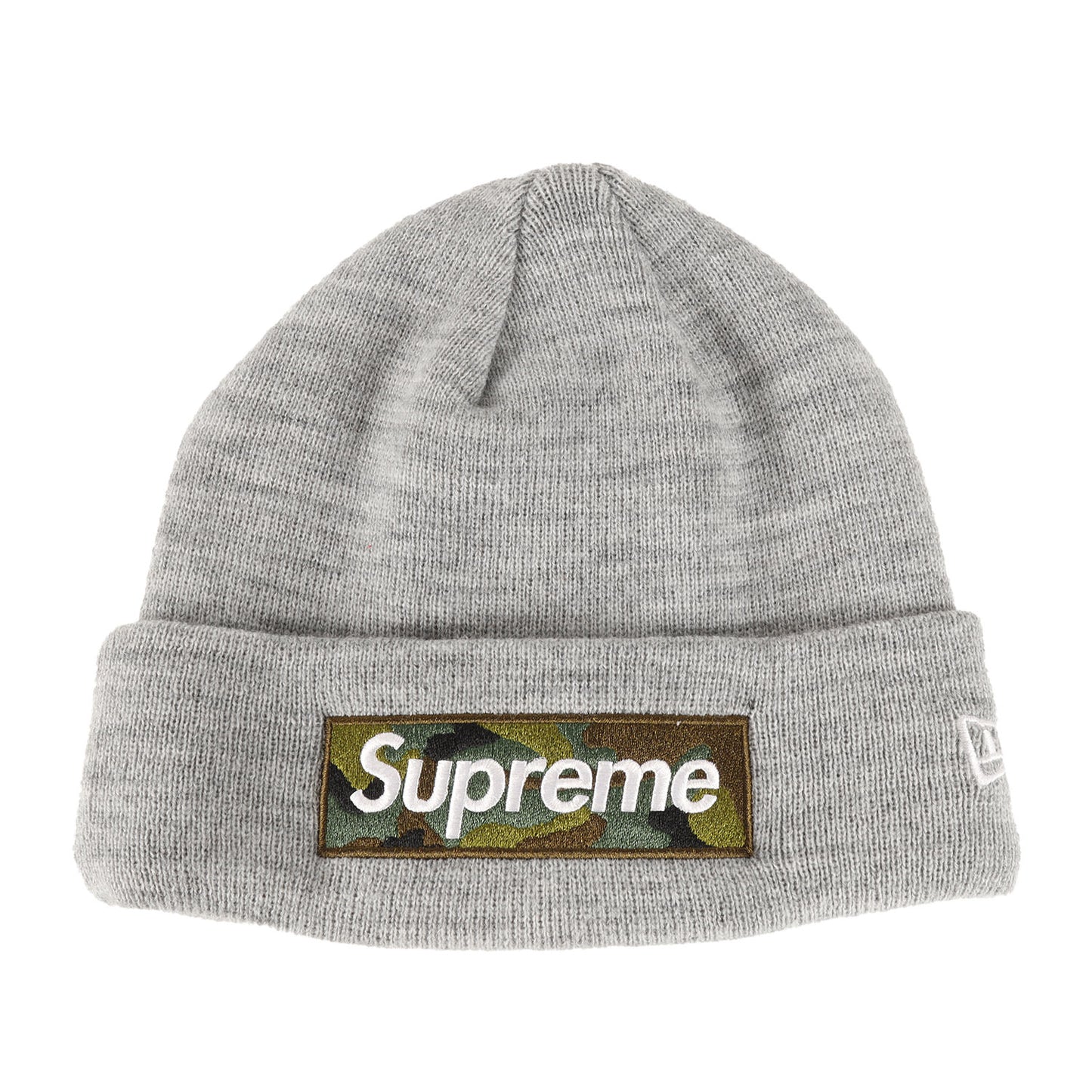 23AW ×NEW ERA カモフラージュ BOXロゴ ニット ビーニー(Box Logo Beanie)