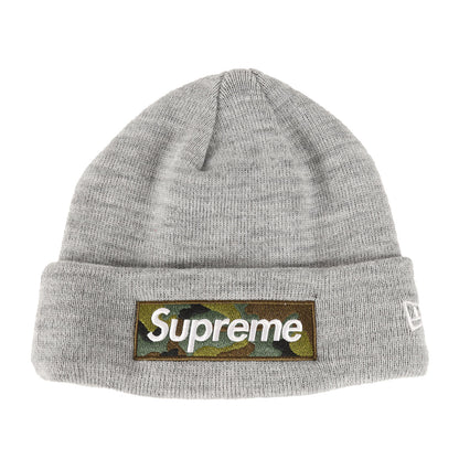 23AW ×NEW ERA カモフラージュ BOXロゴ ニット ビーニー(Box Logo Beanie)