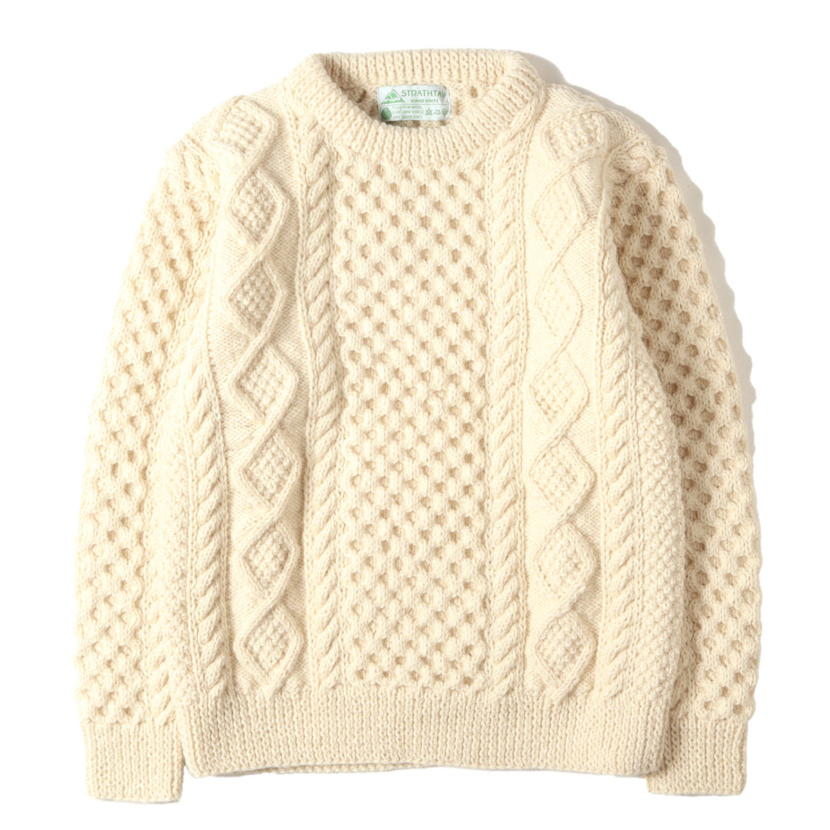 STRATHTAY by INVERALLAN MOAT別注 2G ローゲージ ウールニット セーター(McQueen Sweater)