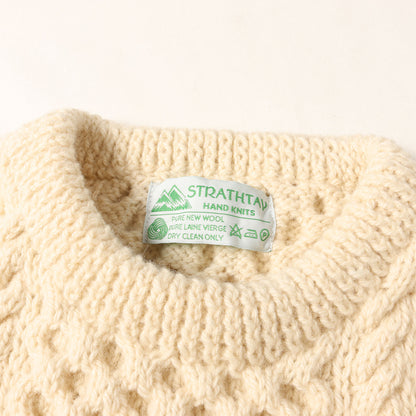 STRATHTAY by INVERALLAN MOAT別注 2G ローゲージ ウールニット セーター(McQueen Sweater)