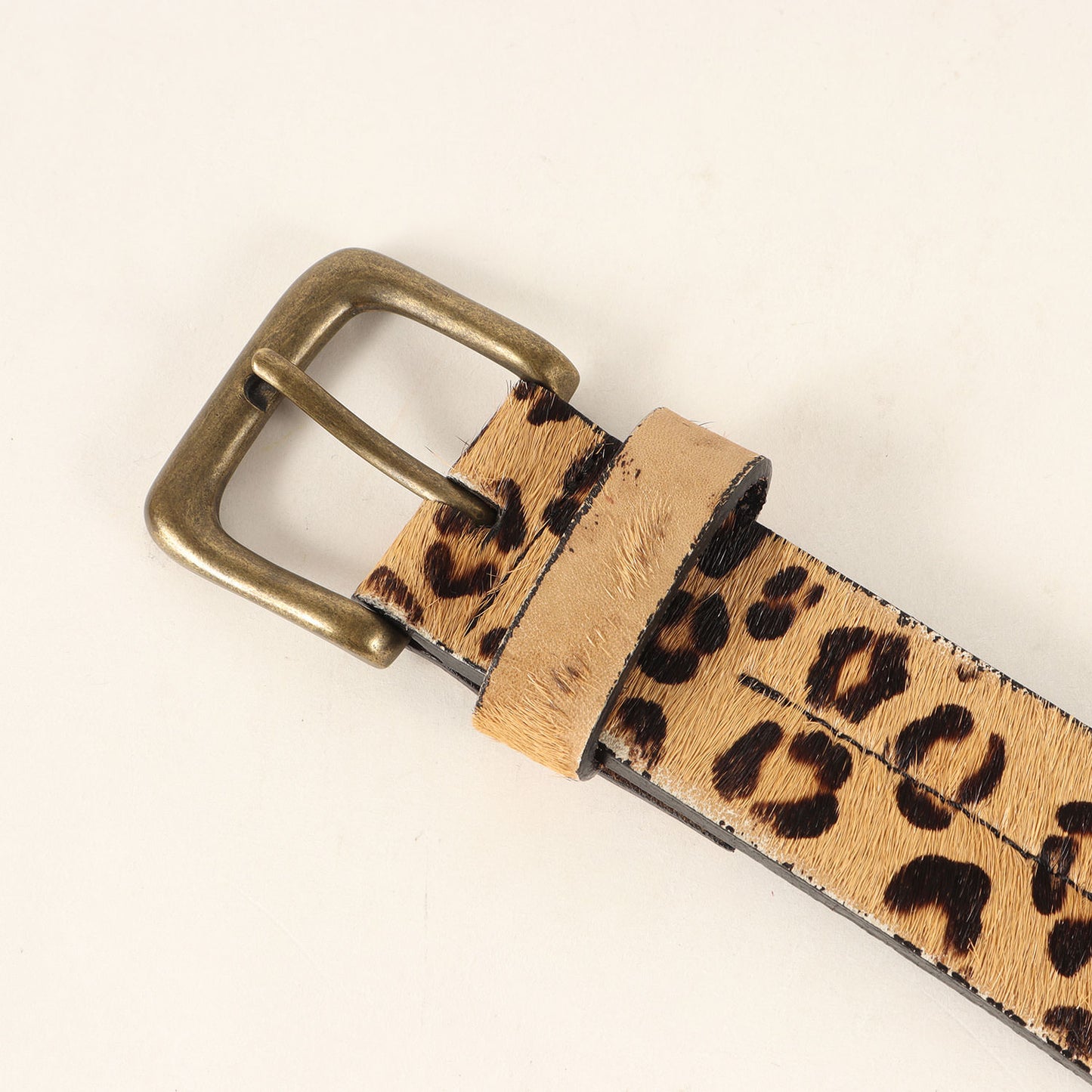 ×Levi's レオパード柄 ハラコレザー ベルト(Leopard Belt)