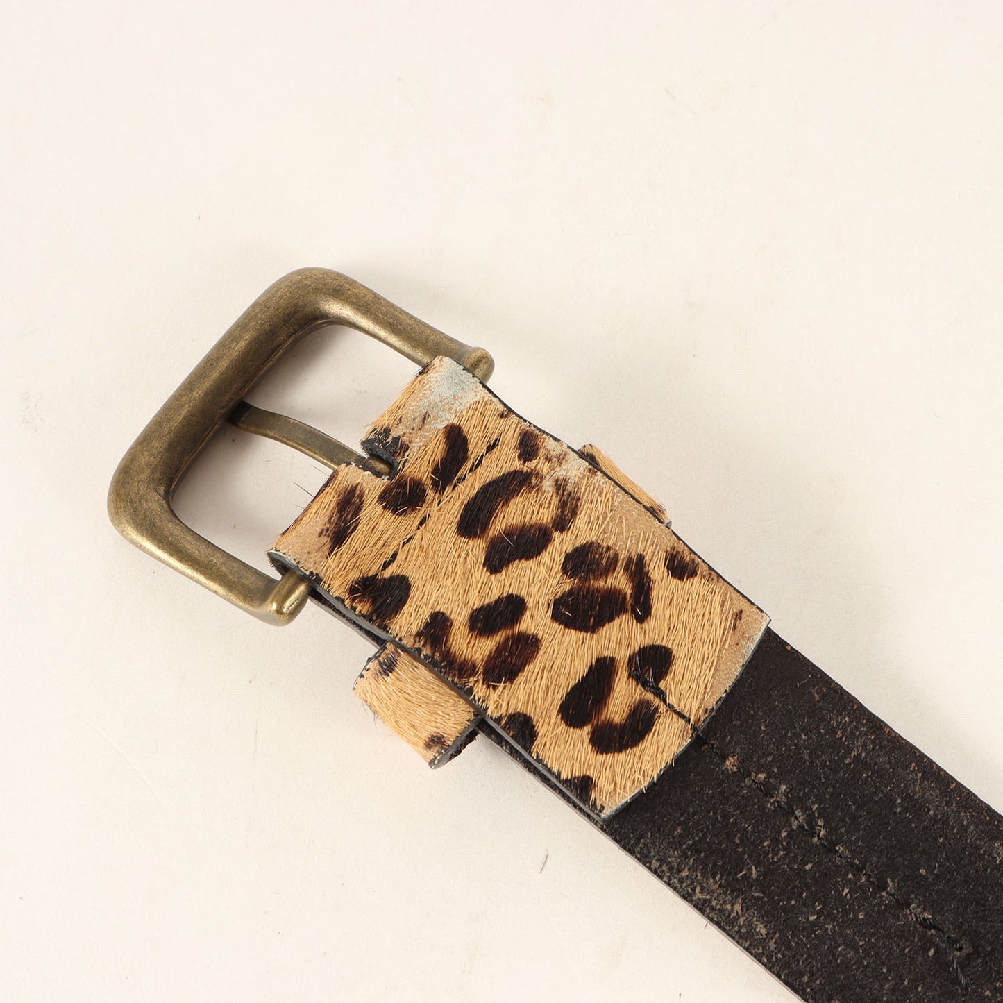 ×Levi's レオパード柄 ハラコレザー ベルト(Leopard Belt)