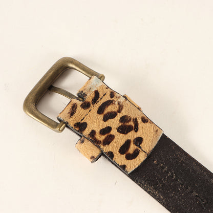 ×Levi's レオパード柄 ハラコレザー ベルト(Leopard Belt)