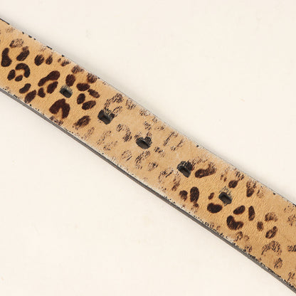 ×Levi's レオパード柄 ハラコレザー ベルト(Leopard Belt)