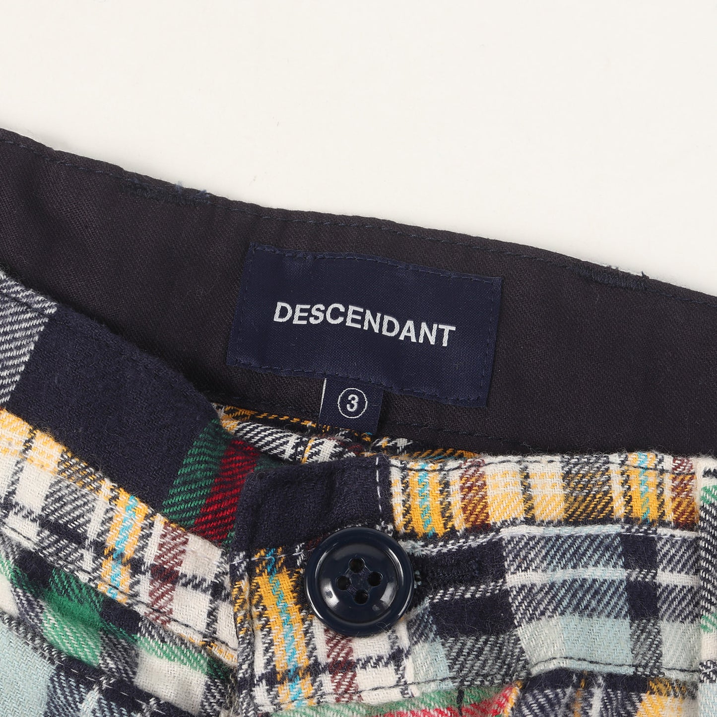 21SS パッチワーク チェックネル ショーツ(DC-6 PATCHWORK SHORTS)