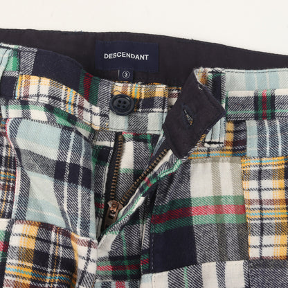 21SS パッチワーク チェックネル ショーツ(DC-6 PATCHWORK SHORTS)