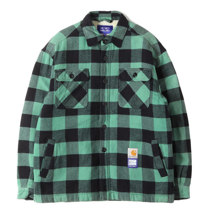 ×Carhartt WIP バッファローチェック フランネル 裏ボア シャツジャケット