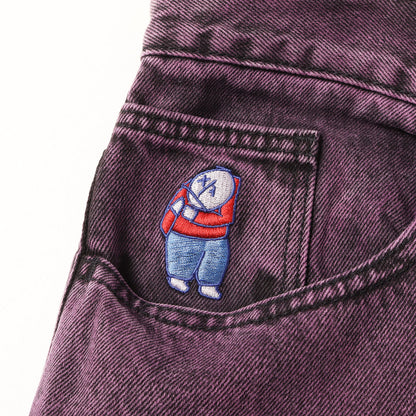 ビッグボーイ ストーンウオッシュ加工 バギー デニムパンツ(BIG BOY PANTS)