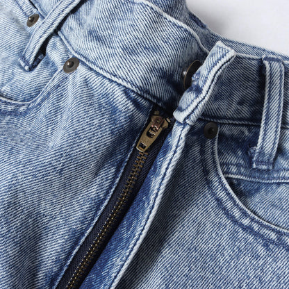 24AW ×NBA ケミカルウォッシュ ルーズ デニムショーツ(CHAMPIONS Denim Short)