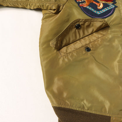 [希少 M品番] 90s REED PRODUCTS実名復刻 L-2 純正パッチカスタム フライトジャケット