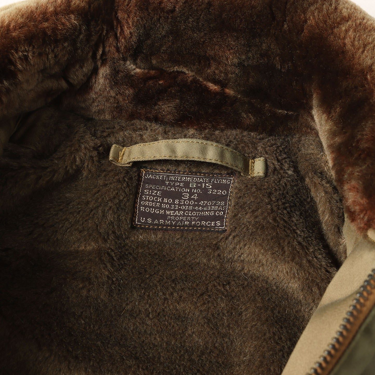[雰囲気抜群] 00s ROUGH WEAR実名復刻 B-15 フライトジャケット BR10067