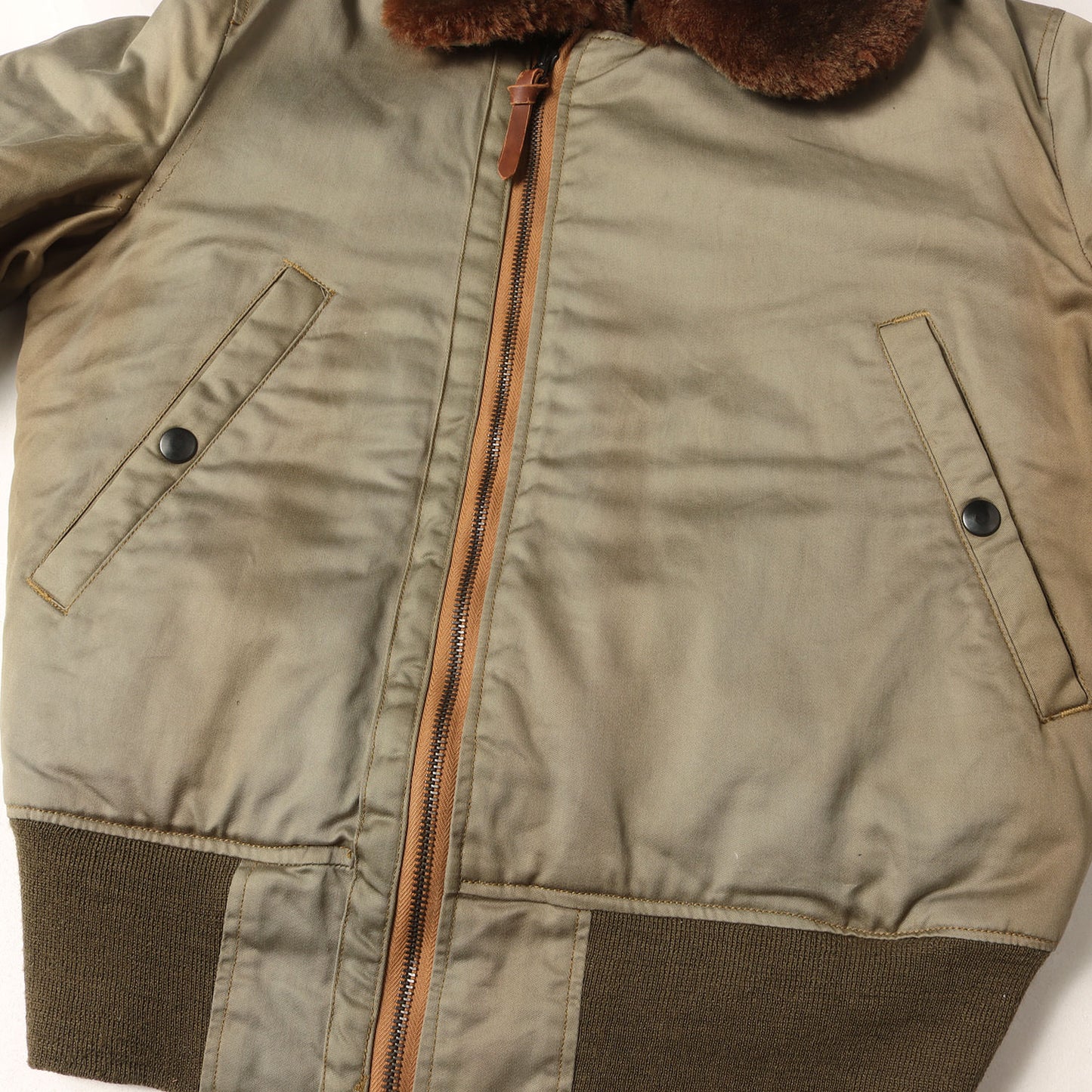 [雰囲気抜群] 00s ROUGH WEAR実名復刻 B-15 フライトジャケット BR10067