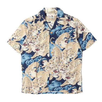 [デッドストック] 00s 百虎 和柄 レーヨン アロハシャツ / WARDROBE実名復刻 SPECIAL EDITION SS31814