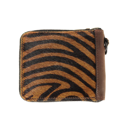 HINSON実名復刻 タイガー柄 ヘアオンカウハイド ラウンドジップ ウォレット / 財布(ROUND-ZIP WALLET)