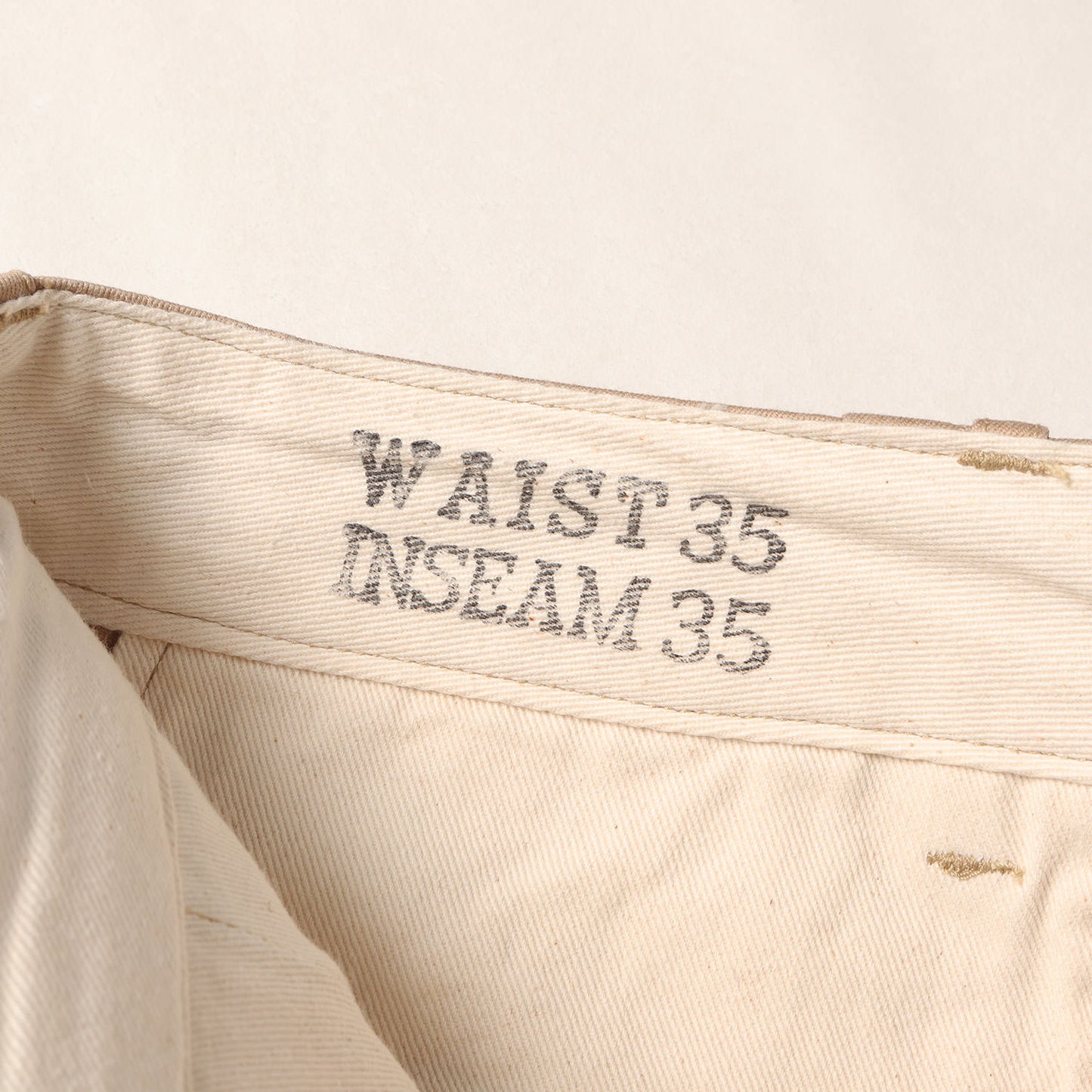 1942年モデル ミリタリー チノパンツ (EARLY MILITARY CHINOS 1942 MODEL)