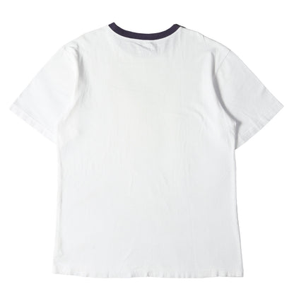 00s 紺タグ フラワーロゴ プリント Tシャツ(USA製)